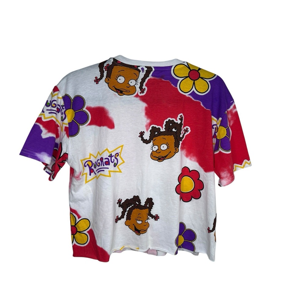 Nickelodeon Rugrats Susie Carmichael Cropped Tie Dye Graphic Tee Shirt LARGE - Picture 2 of 4